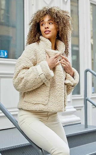 Fallon Faux Sherpa Jacket