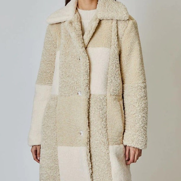 Remington Faux Sherpa Patchwork Jacket