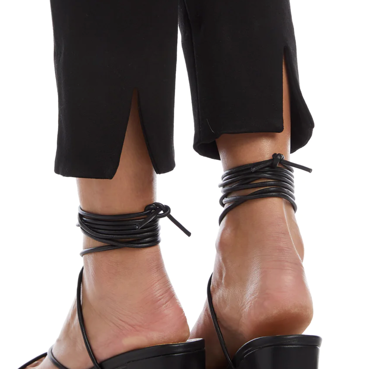 Ankle Slit black pant