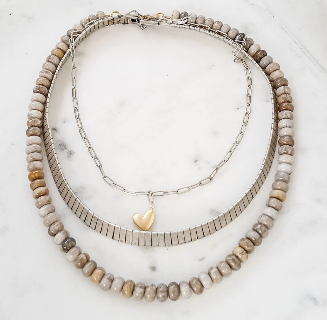 Piano tile Collar Necklace