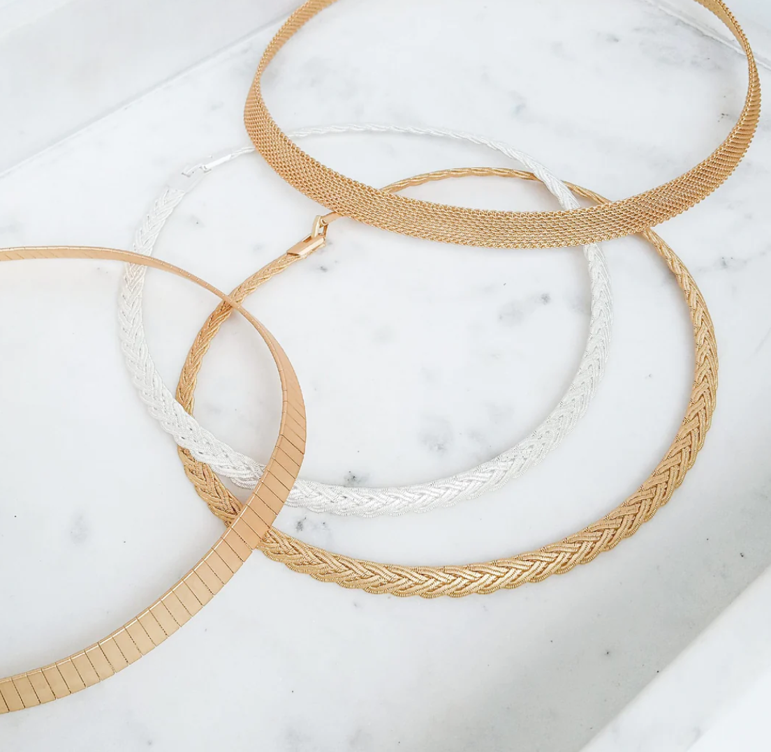 Piano tile Collar Necklace