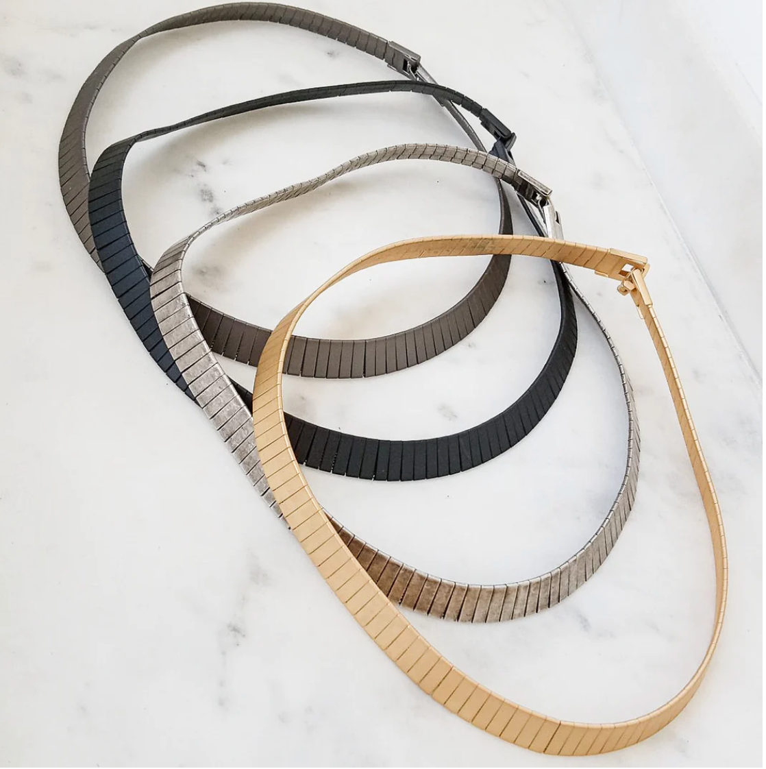 Piano tile Collar Necklace