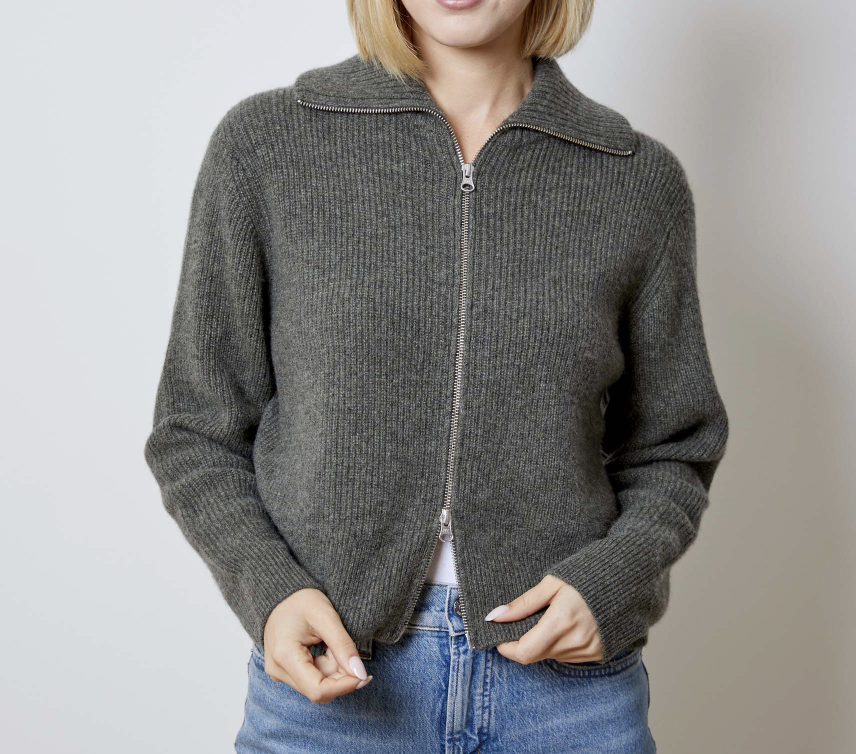 Double Zip Cardigan
