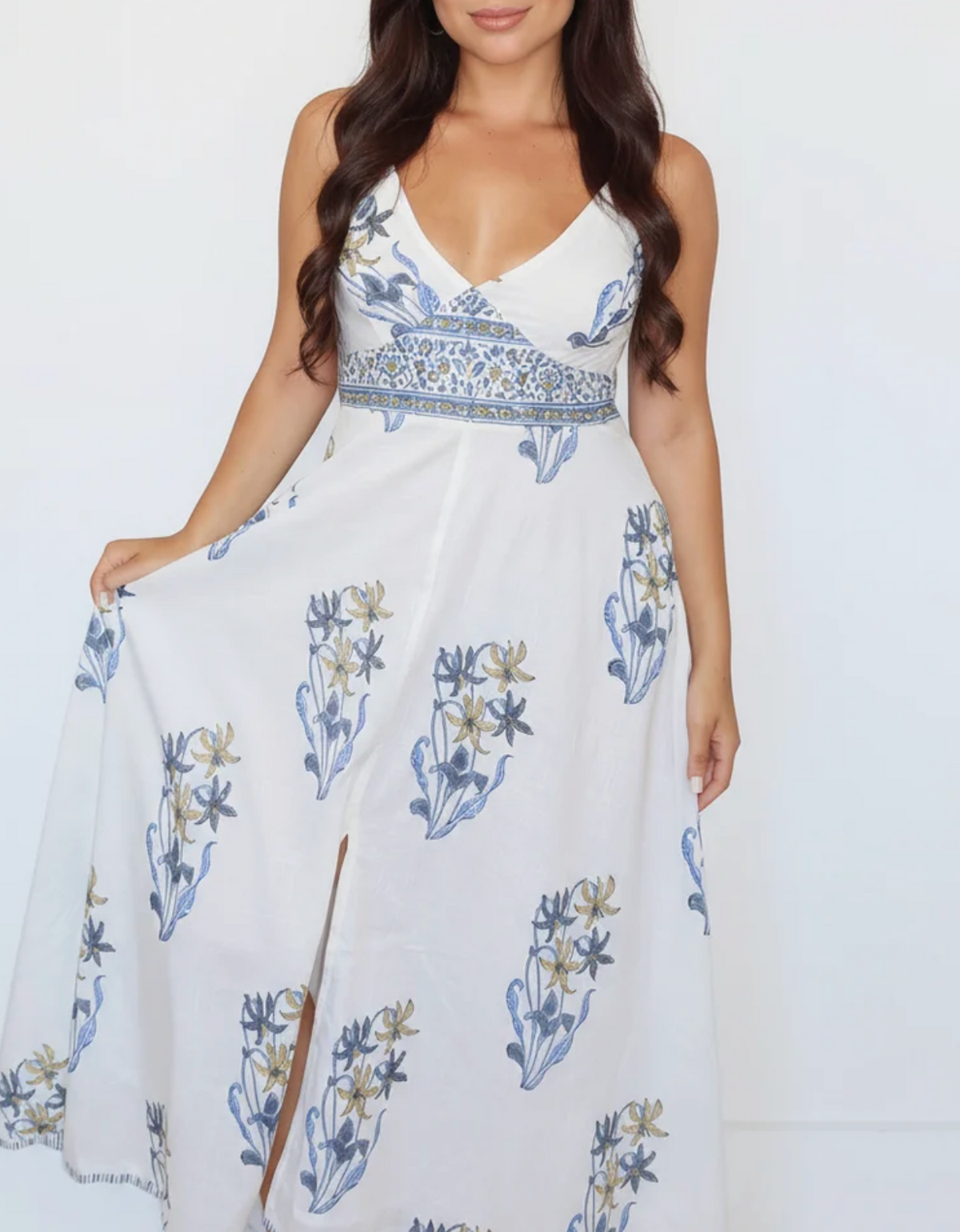 Nibi - MTK Cotton Spaghetti Strap Maxi Cotton Isabella Dress