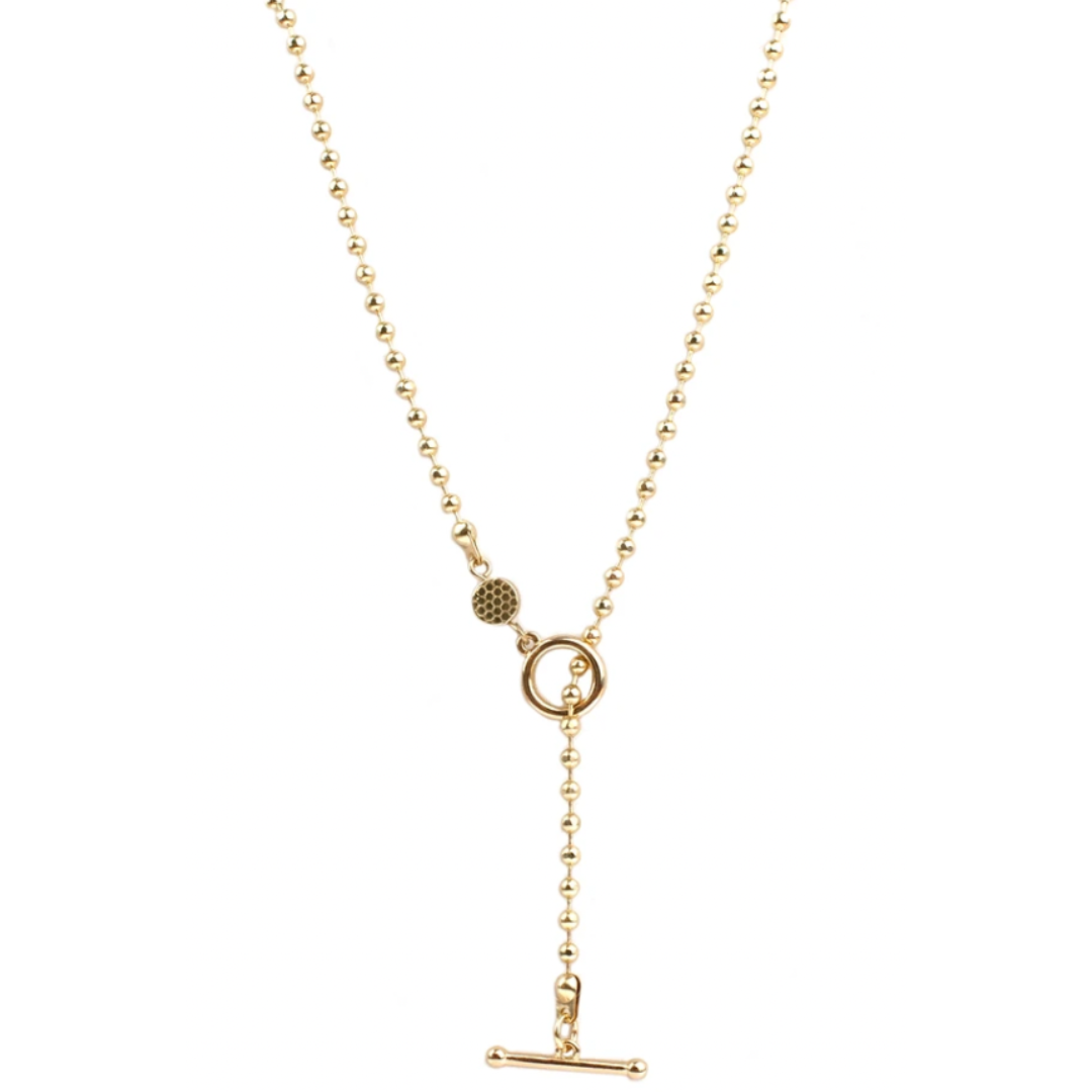 Beaded Toggle Lariat Necklace