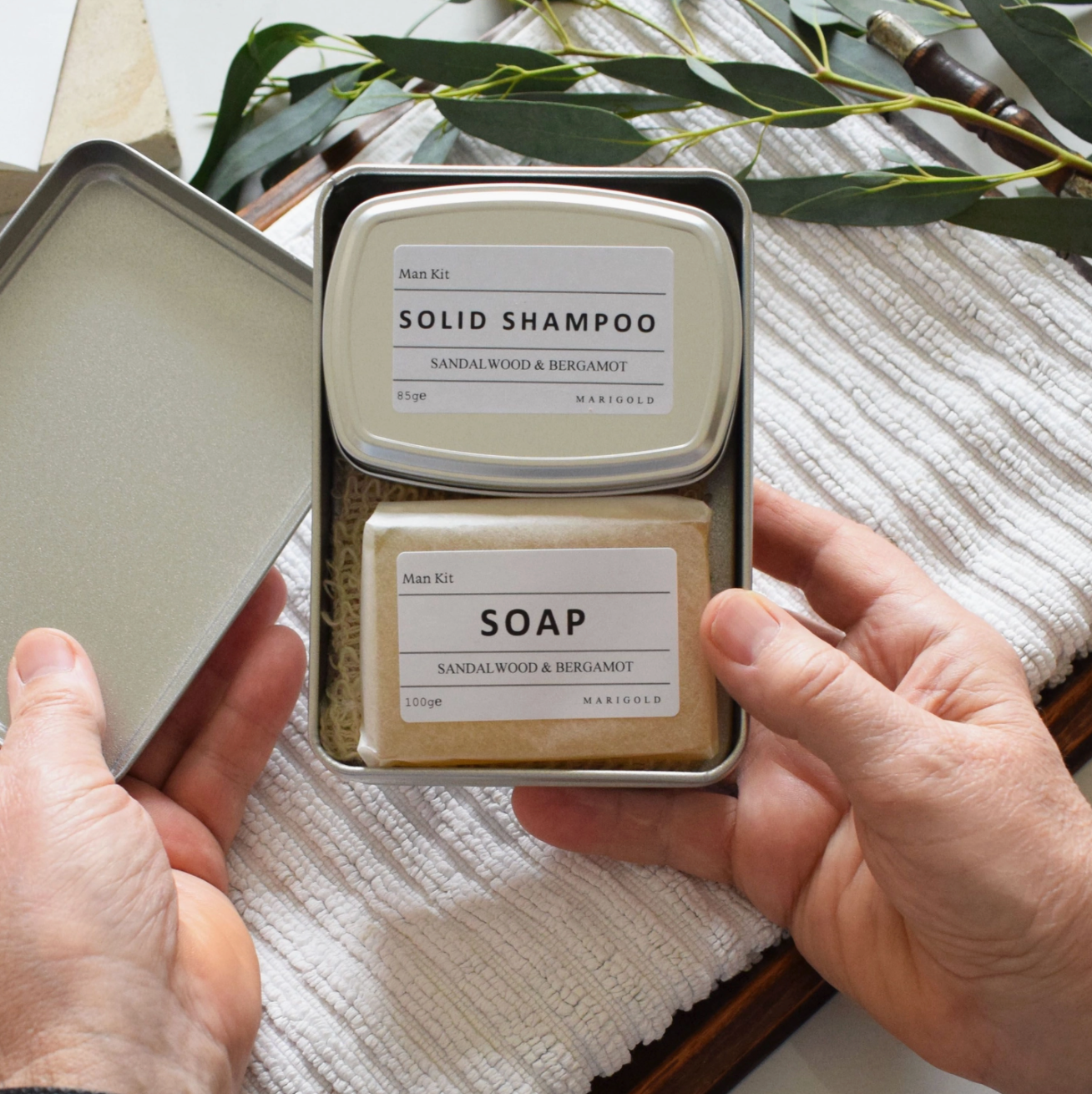 Mens Eco Friendly Luxury Travel Gift Set