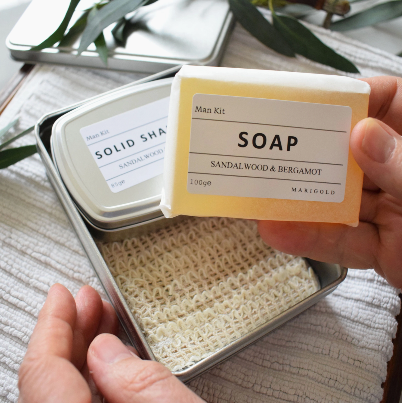Mens Eco Friendly Luxury Travel Gift Set