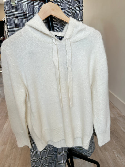 Cashmere Draw String Hooded Sweatshirt