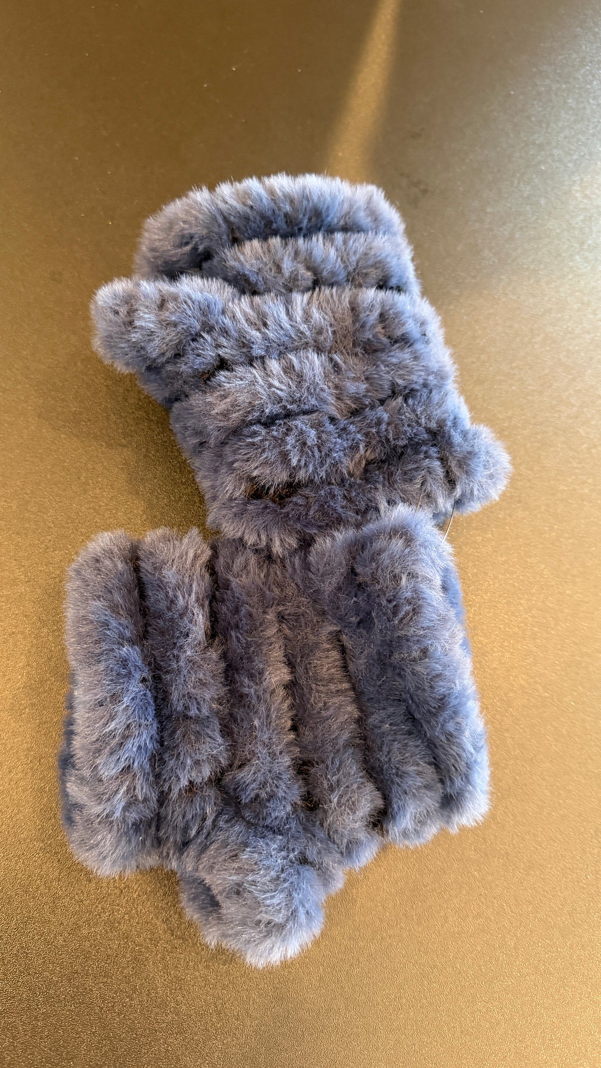 Jocelyn Mandy Faux Fur Fingerless Soft Furry Mittens