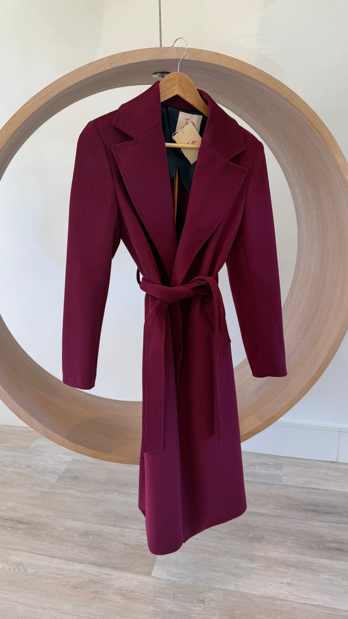 Bariloche Soledad Wool Waist Tie Coat