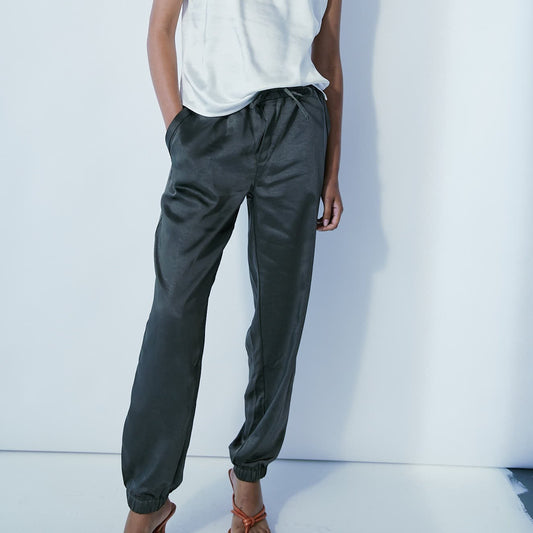 Cary Satin Jogger Pants