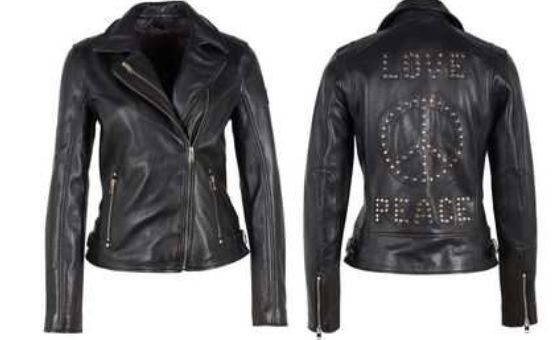 Black and Gold Motorcycle Jacket