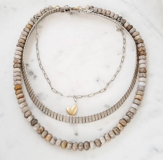 Piano tile Collar Necklace