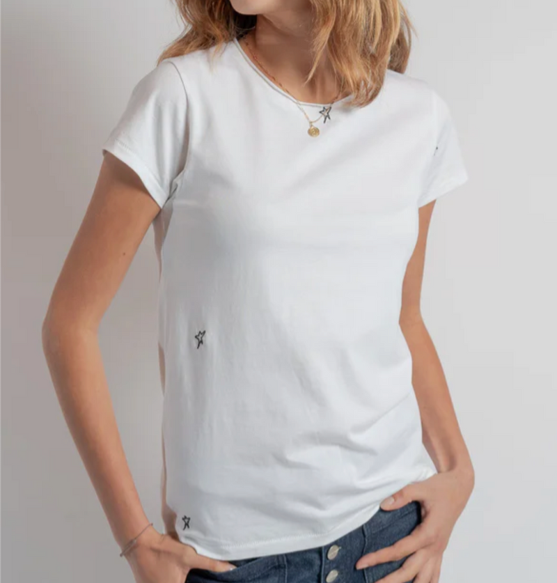 Embroidered Star Tee