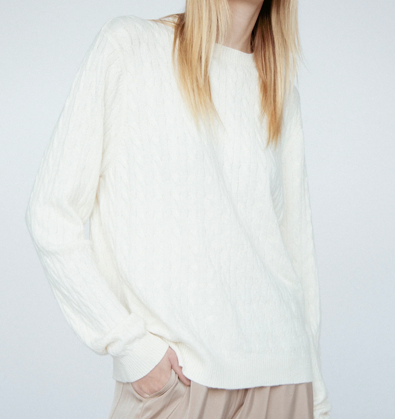 Braided Crewneck