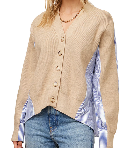 Mixed Media Cardigan