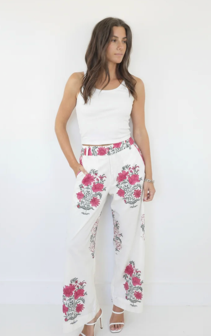 Nibi Edison Cotton Print Pants