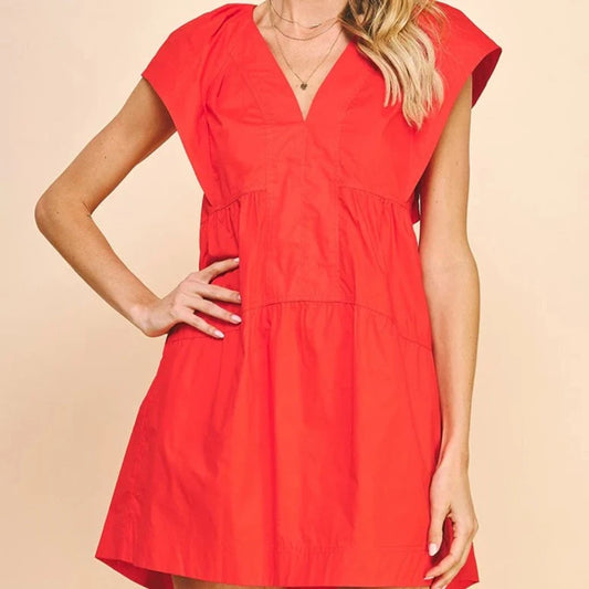Sleeveless Tiered Mini Dress