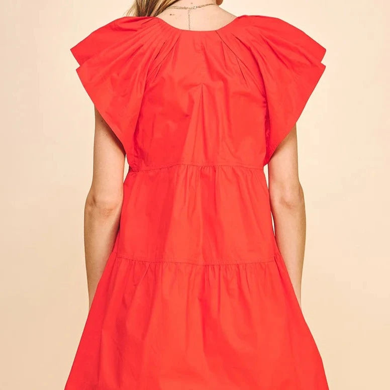 Sleeveless Tiered Mini Dress