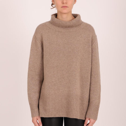 Turtle Neck Long Sleeve Cashmere Sweater