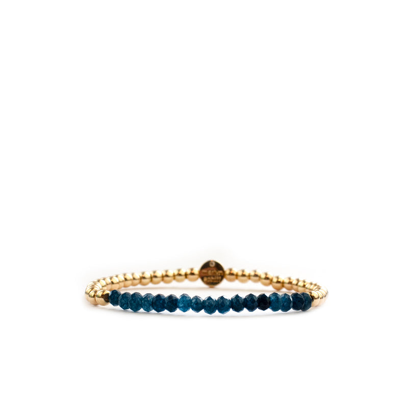 Natural crystal stone stretch bracelet