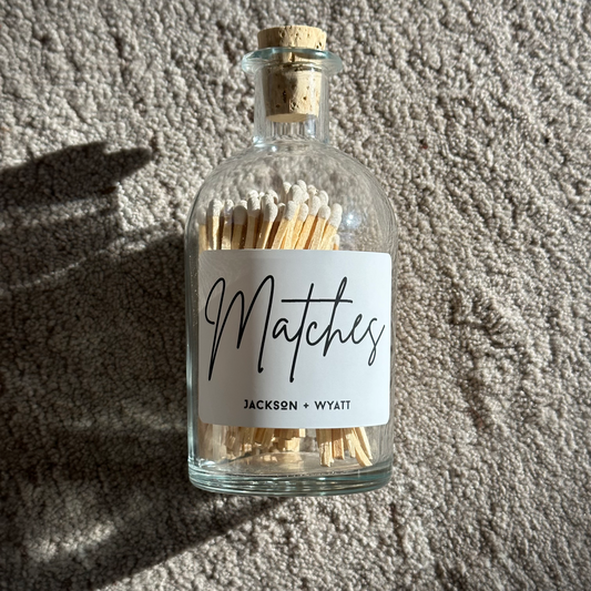 Apothecary Jar Matches w/ Striker