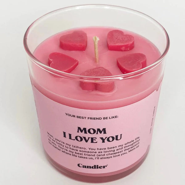 "Mom, I Love You" candle