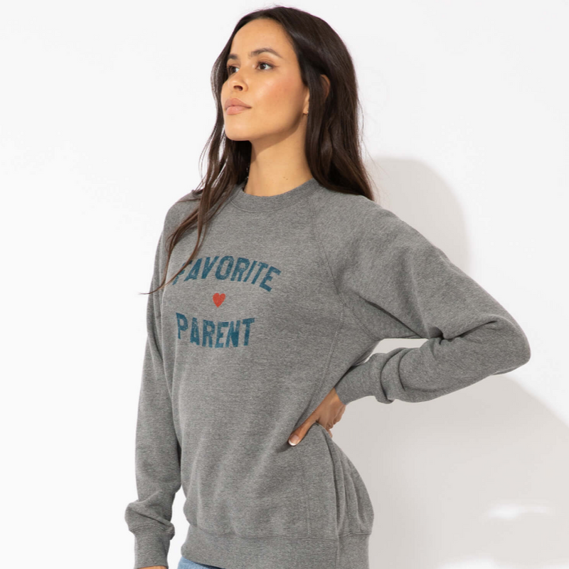 Favorite Parent Unisex Grey Sweatshirt