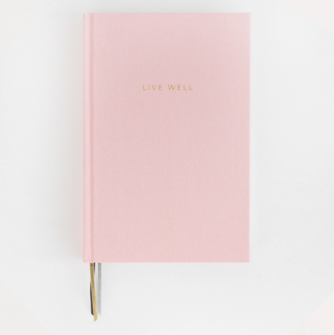 "Live Well" Hardcover Journal