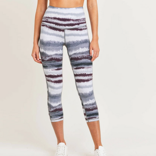 Zen Print Highwaist Capri Leggings