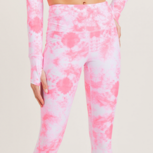 Abstract Tie-Dye Highwaist Leggings