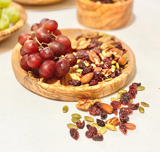 Olive Wood Circular Side Plate