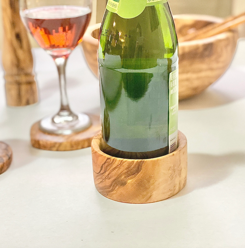 Olive Wood Wine Coaster