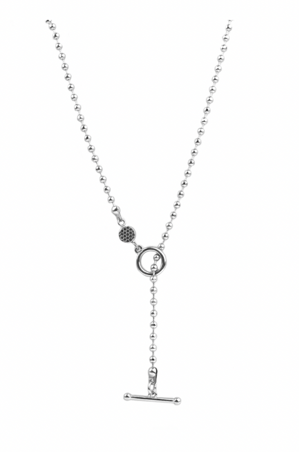 Beaded Toggle Lariat Necklace