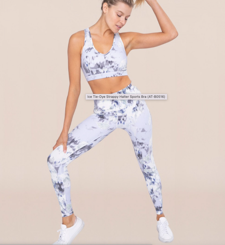 Ice Tie-Dye High-Waist Leggings