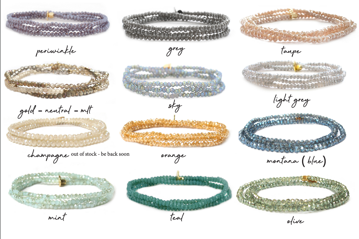 Mini Stretch Beaded Bracelet